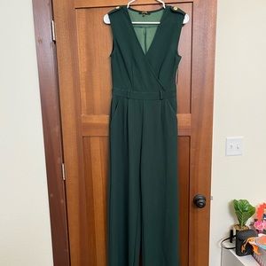 Small Hunter Green Wide Leg Jumpsuit